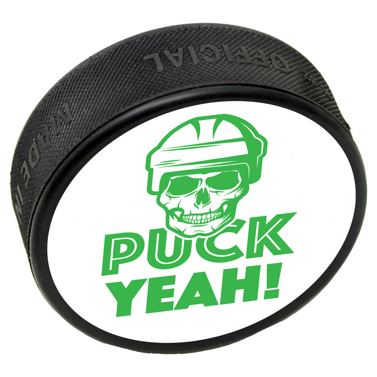 custom printed hockey puck